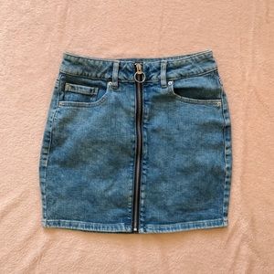Garage denim mini skirt